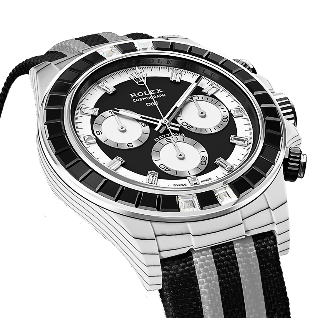 Rolex DiW Daytona RAINBOW SPORT BLACK DiW 劳力士钻石圈迪通拿 | WORLDTIMER