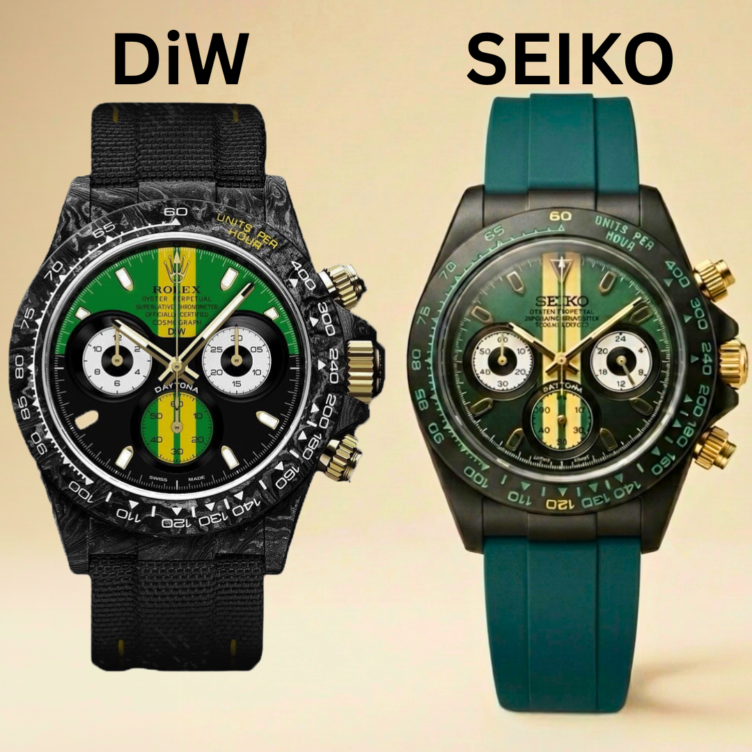 The Copycats Caught! 📸 Cloned DiW Designs on a Budget Seiko 几百美金的精工改装，真的能复制出顶级碳纤维腕表的奢华质感吗？ | WORLDTIMER 
