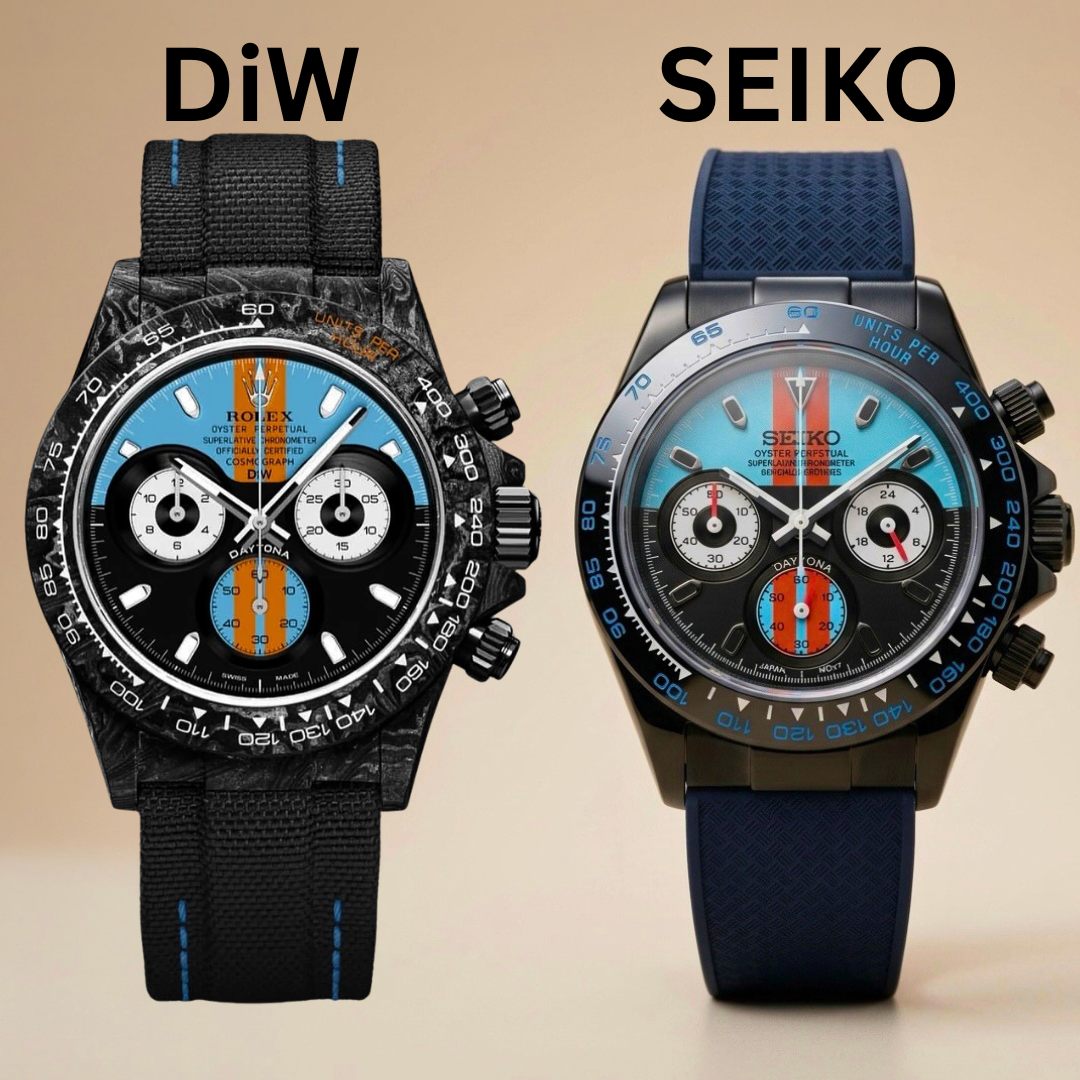 The Copycats Caught! 📸 Cloned DiW Designs on a Budget Seiko 几百美金的精工改装，真的能复制出顶级碳纤维腕表的奢华质感吗？ | WORLDTIMER 