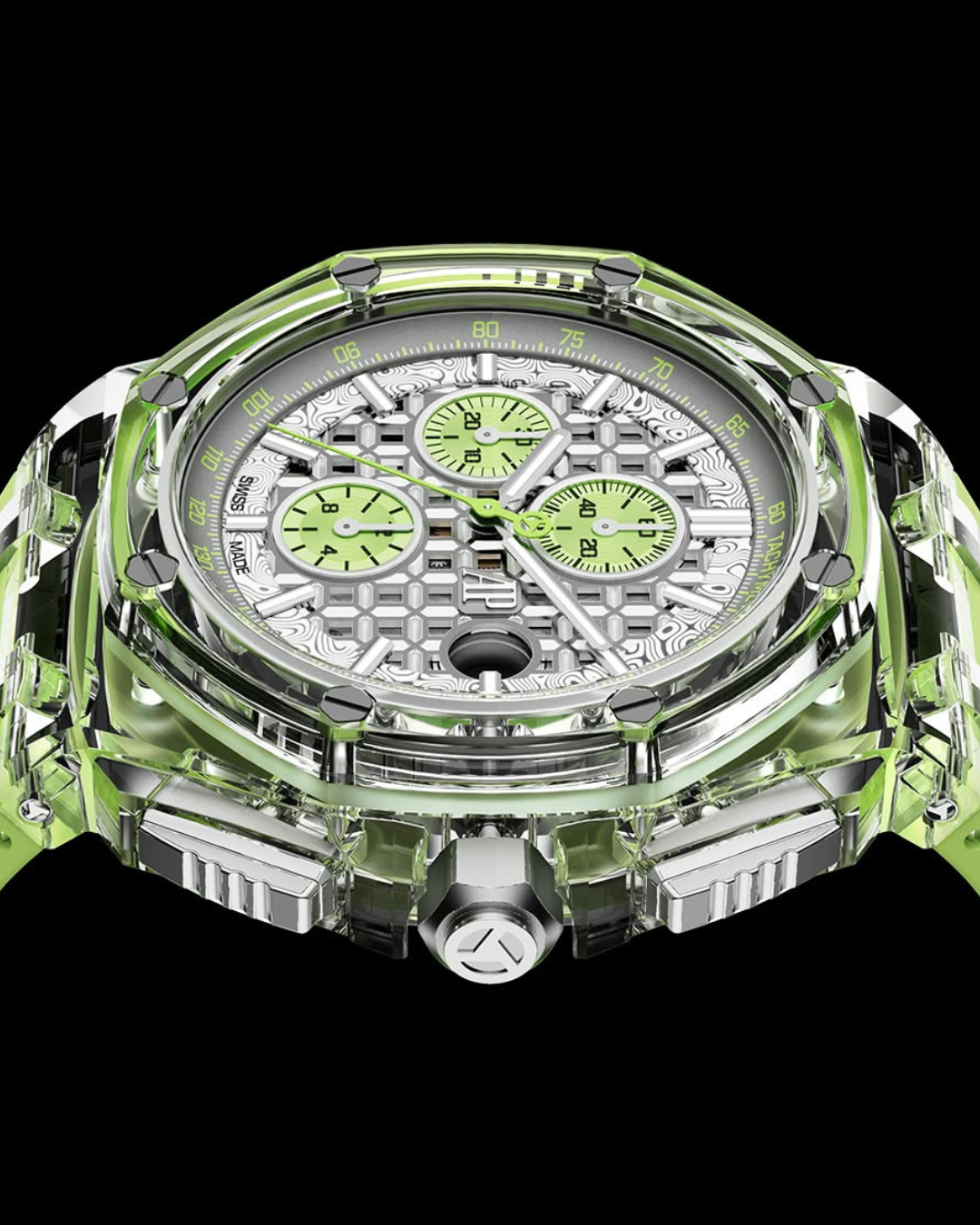 Audemars Piguet AET REMOULD SOGNEFJORD GREEN Royal Oak Offshore 愛彼皇家橡樹離岸型 藍寶石手錶 | WORLDTIMER