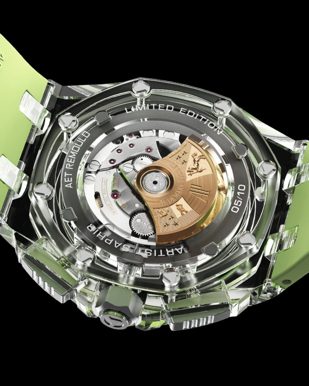 Royal Oak Offshore AET REMOULD SOGNEFJORD GREEN 愛彼皇家橡樹離岸型 藍寶石手錶 | WORLDTIMER