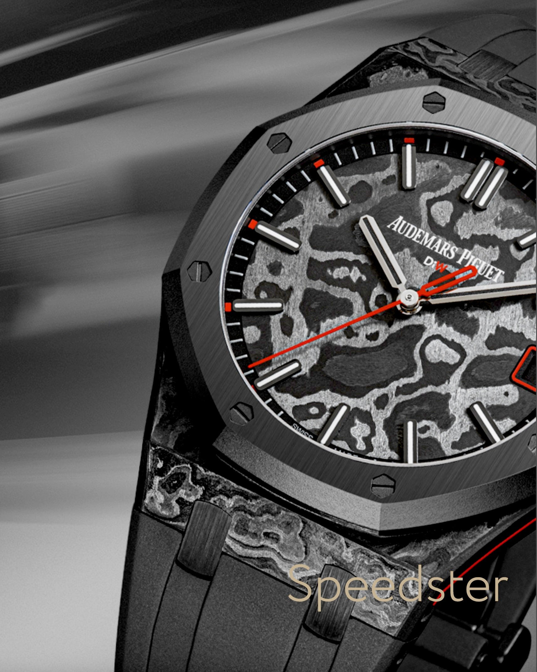 DiW Voidline SPEEDSTER｜NTPT Carbon Royal Oak 15500ST 全球最轻 皇家橡树15500 | NTPT 碳纤维 | 85g | DiW | WORLDTIMER