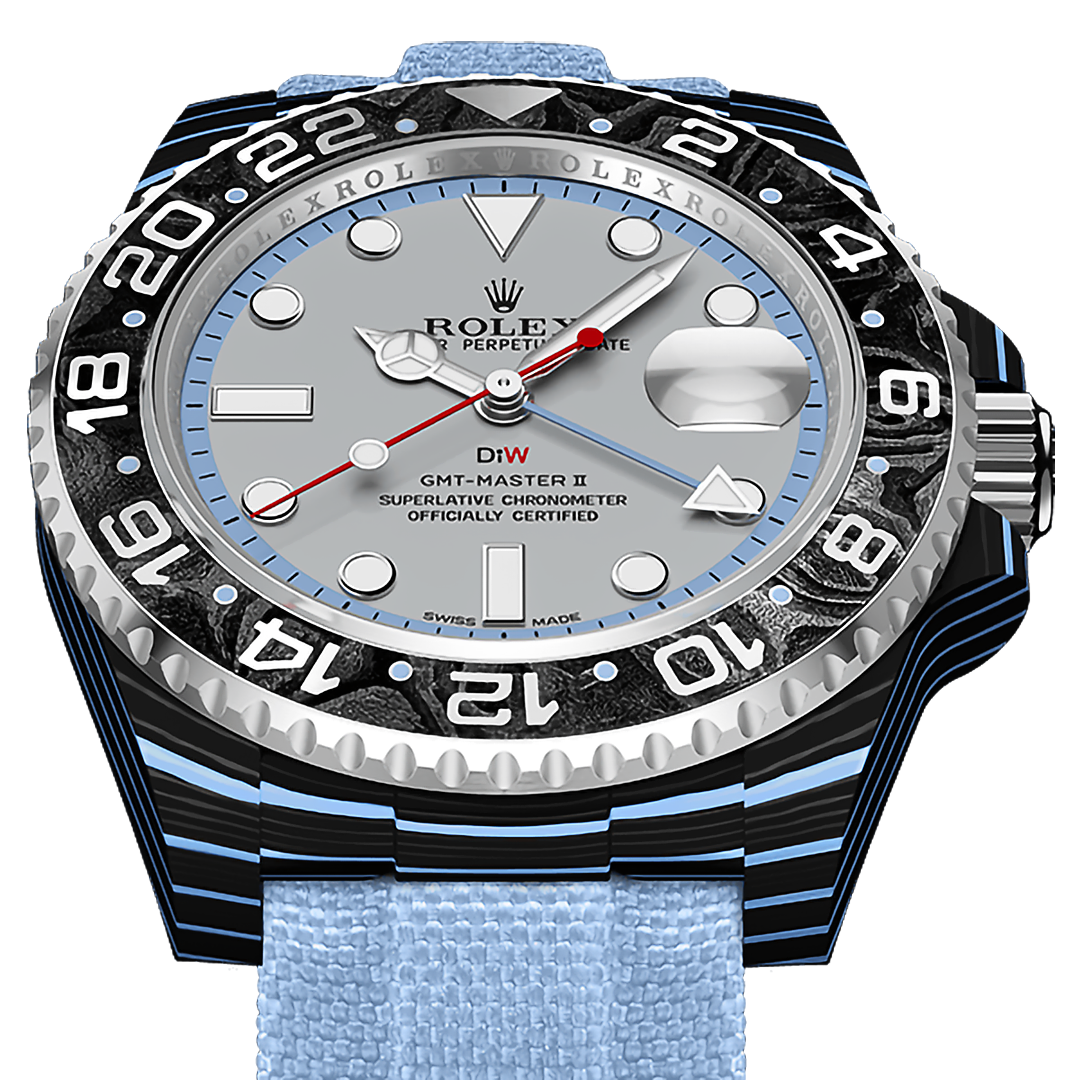 Rolex GMT Master II DiW SKYBOUND CarboQuartz 与 NTPT碳纤维 结合的 DiW 劳力士格林尼治 | WORLDTIMER