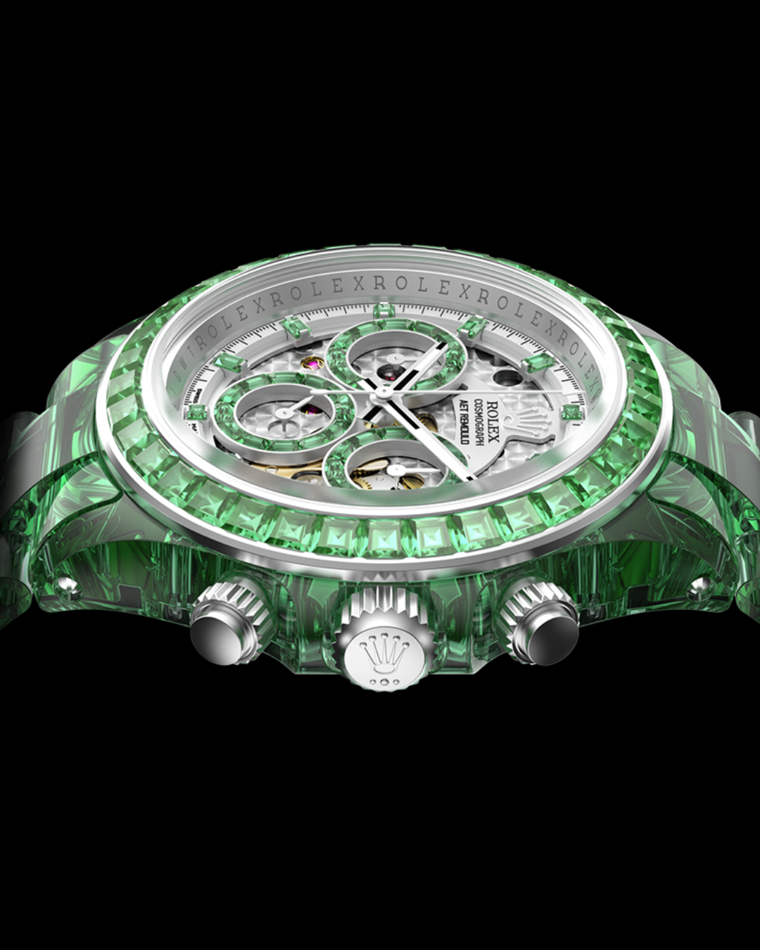 Rolex Sapphire Daytona AET Remould VERDANT MARVEL 劳力士蓝宝石 水晶迪通拿 | WORLDTIMER