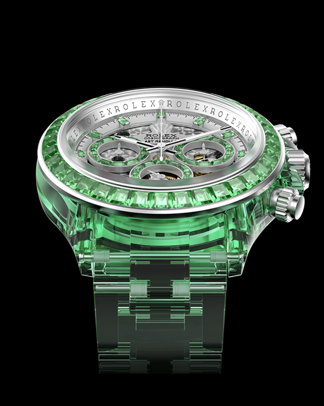 Rolex Sapphire Daytona AET Remould VERDANT MARVEL 蓝宝石劳力士 水晶迪通拿 | WORLDTIMER