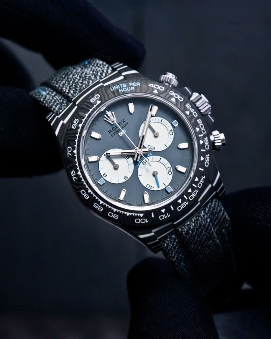 NTPT Carbon Meets CarboQuartz: DiW GHOST RACER Daytona 碳中之碳速度之魂 劳力士 DiW迪通拿 | WORLDTIMER