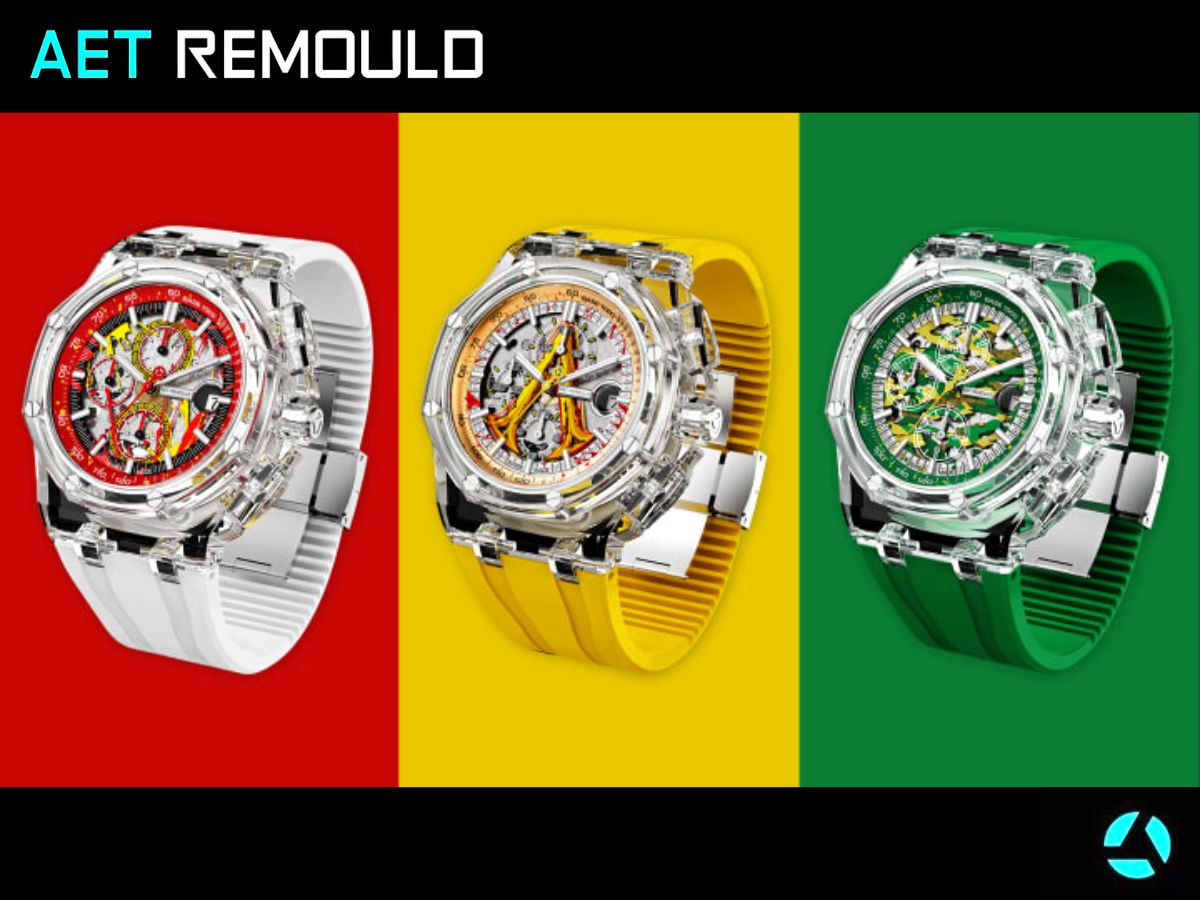 AET REMOULD AP Offshore CHAMELEON Sapphire Watch 蓝宝石爱彼 水晶皇家橡树离岸型 | WORLDTIMER