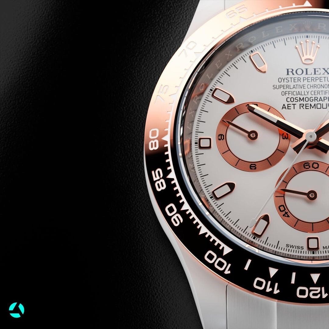 AET REMOULD Rolex Ceramic Daytona PLATINUM-COLORED CLASSIC | WORLDTIMER