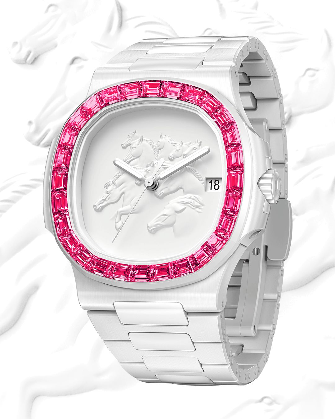 💎AET REMOULD Patek Diamond Nautilus TOPAZ｜HORSE Year CNY Edition🐎🧧 马年春节 百达翡丽 钻石鹦鹉螺 时尚女表 | WORLDTIMER