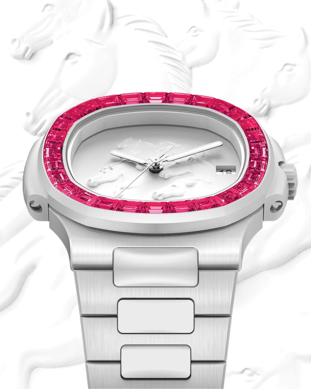 💎AET REMOULD Patek Diamond Nautilus TOPAZ｜HORSE Year CNY Edition🐎🧧 马年春节 百达翡丽 钻石鹦鹉螺 时尚女表 | WORLDTIMER