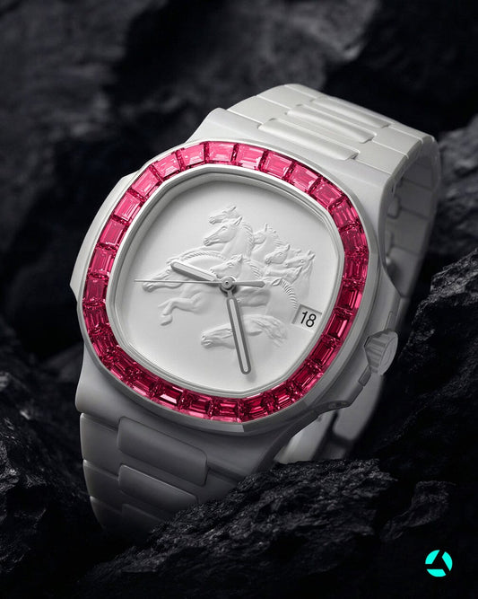 💎AET REMOULD Patek Diamond Nautilus TOPAZ｜HORSE Year CNY Edition🐎🧧 马年春节 百达翡丽 钻石鹦鹉螺 时尚女表 | WORLDTIMER