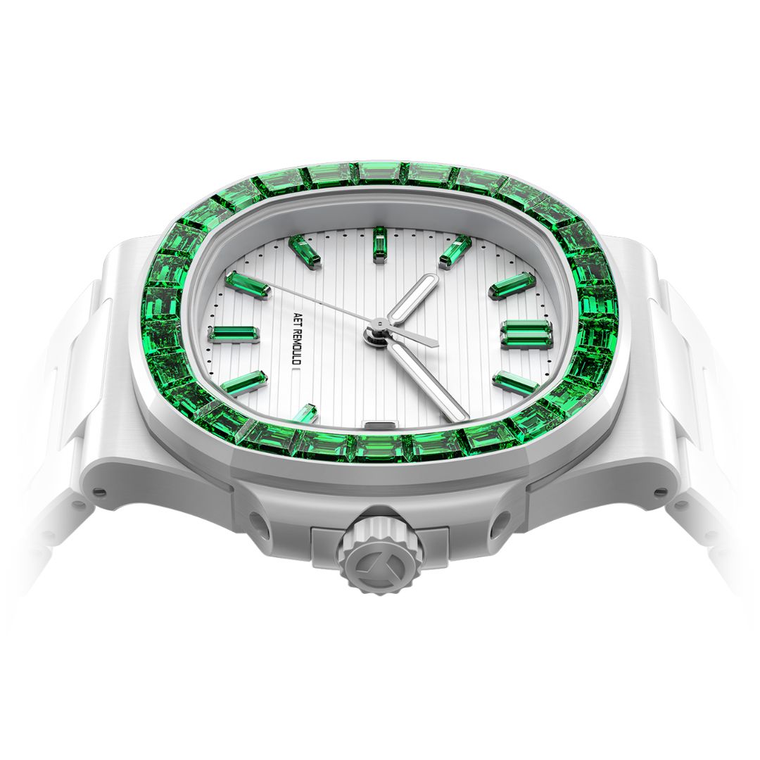 AET REMOULD Patek Nautilus SERENDIPITY IN GREEN 百达翡丽鹦鹉螺 全陶瓷手表 | WORLDTIMER