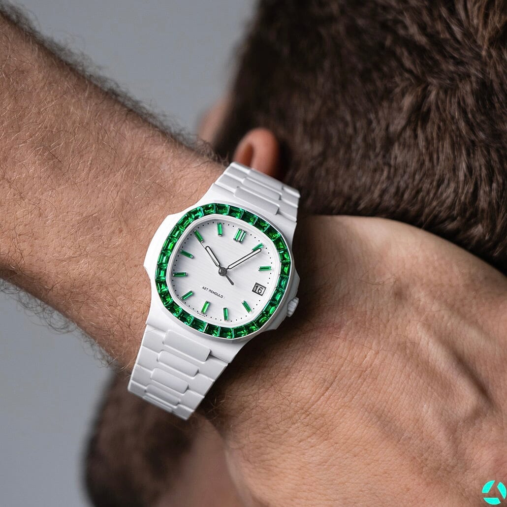 AET REMOULD Patek Nautilus SERENDIPITY IN GREEN 百达翡丽鹦鹉螺 全陶瓷手表 | WORLDTIMER