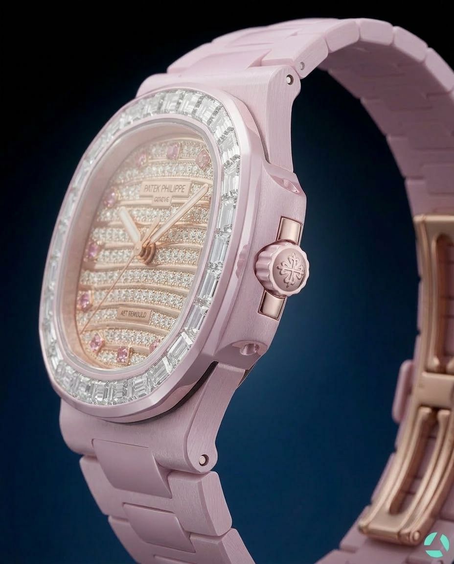 AET REMOULD Patek Nautilus GLIESE WHITE DIAMOND 钻石百达翡丽 鹦鹉螺5711 GLIESE | WORLDTIMER