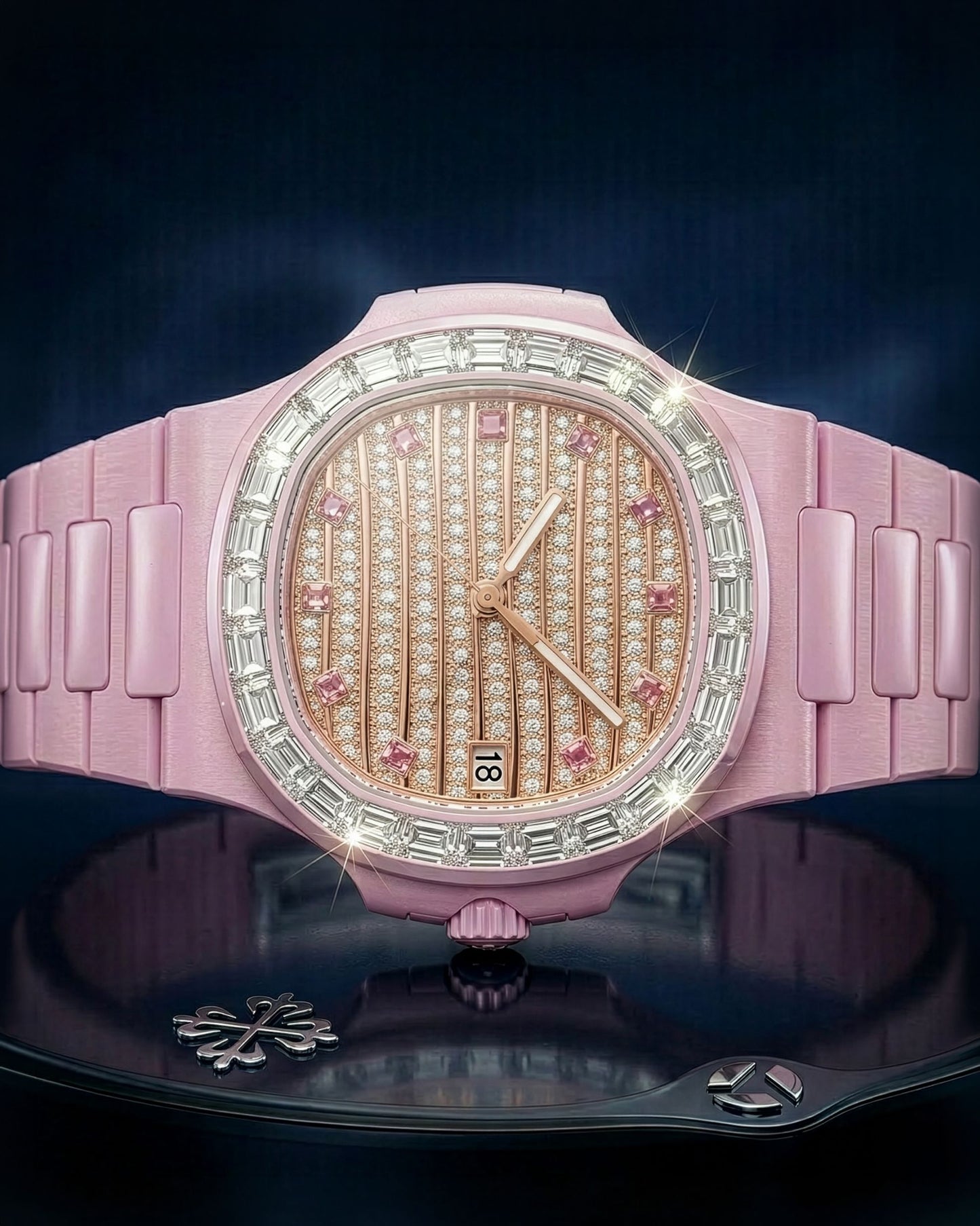 AET REMOULD Patek Philippe Nautilus GLIESE WHITE DIAMOND 百达翡丽5711 钻石鹦鹉螺 GLIESE | WORLDTIMER
