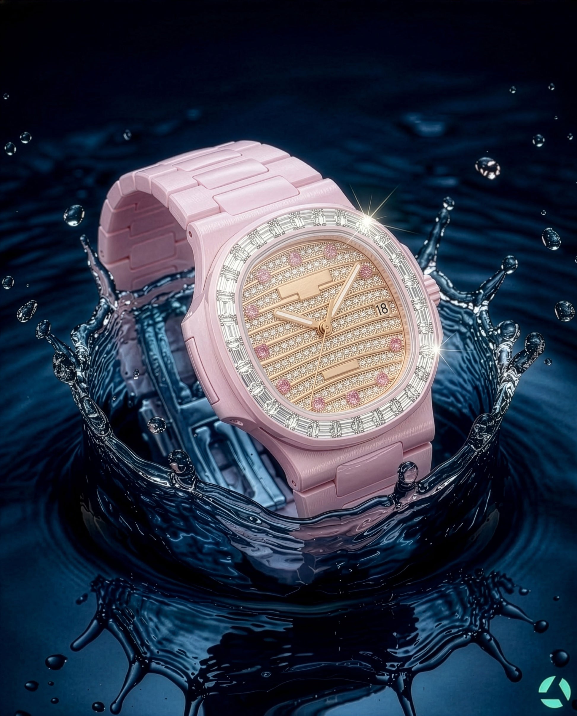 AET REMOULD Patek Nautilus GLIESE WHITE DIAMOND 钻石百达翡丽 鹦鹉螺5711 GLIESE | WORLDTIMER