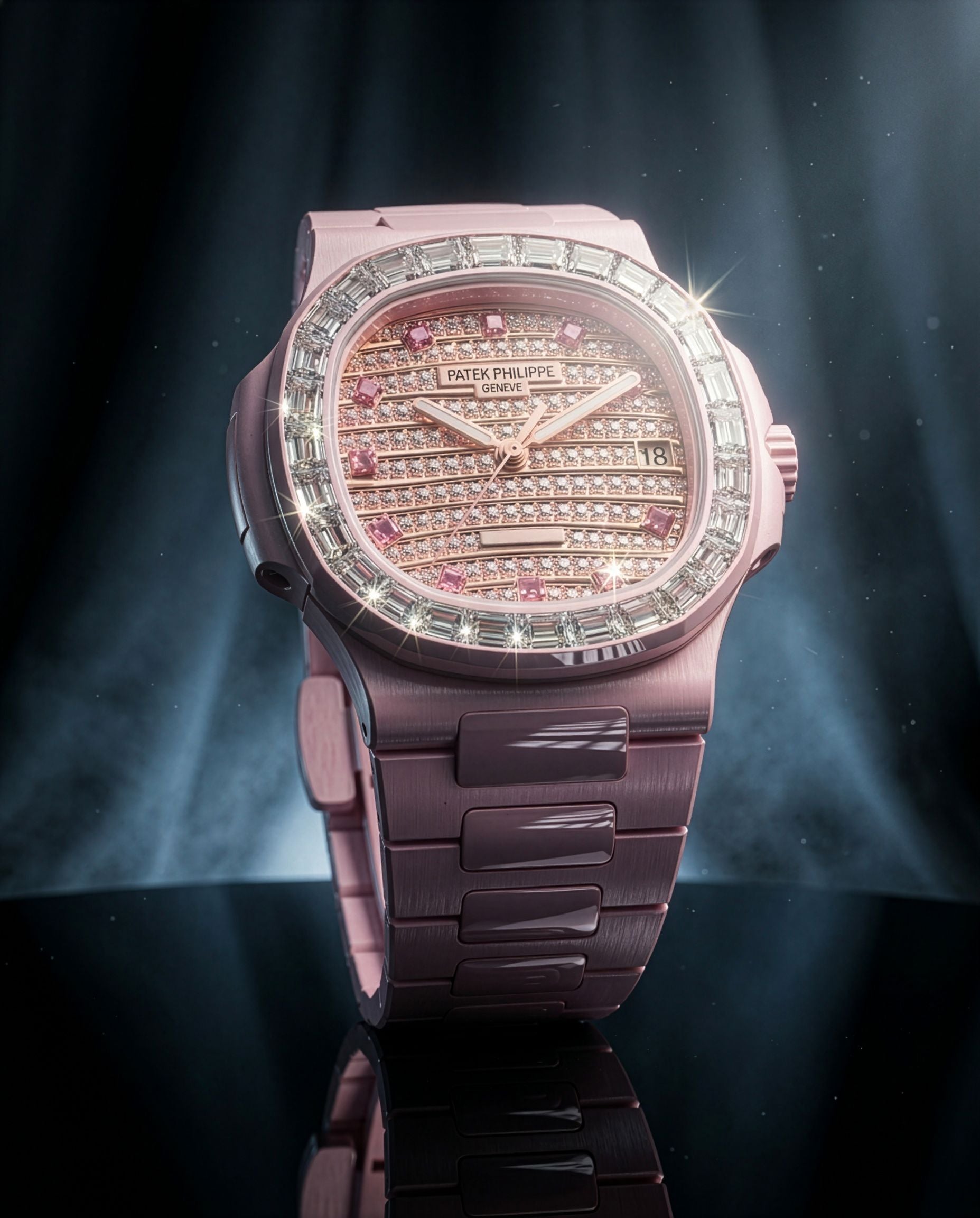 AET REMOULD Patek Philippe Nautilus GLIESE WHITE DIAMOND 百达翡丽5711 钻石鹦鹉螺 GLIESE | WORLDTIMER