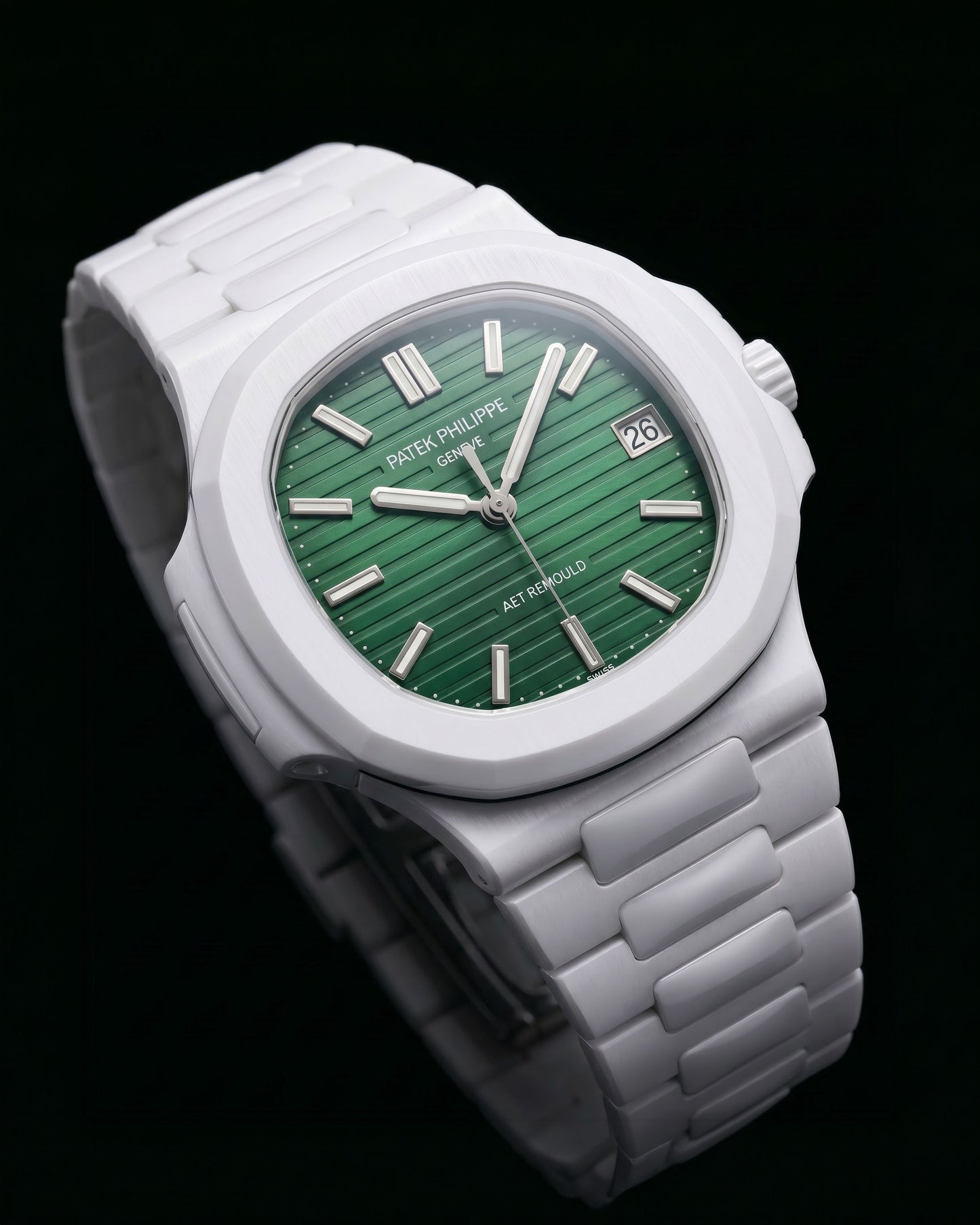 AET REMOULD Green Gradient Dial Patek Philippe Nautilus 渐变色表盘 百达翡丽鹦鹉螺 | WORLDTIMER
