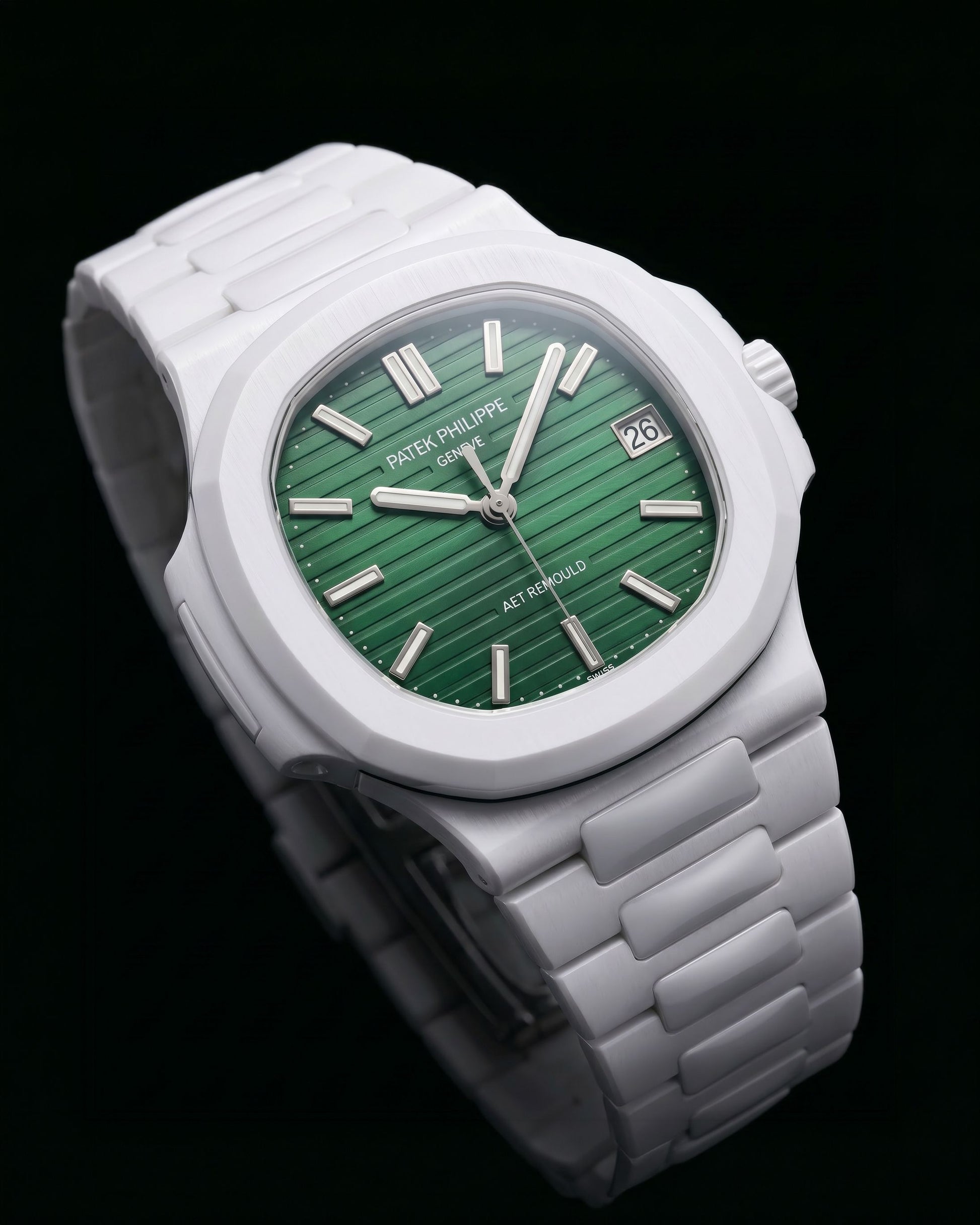 AET REMOULD Green Gradient Dial Patek Philippe Nautilus 渐变色表盘 百达翡丽鹦鹉螺 | WORLDTIMER