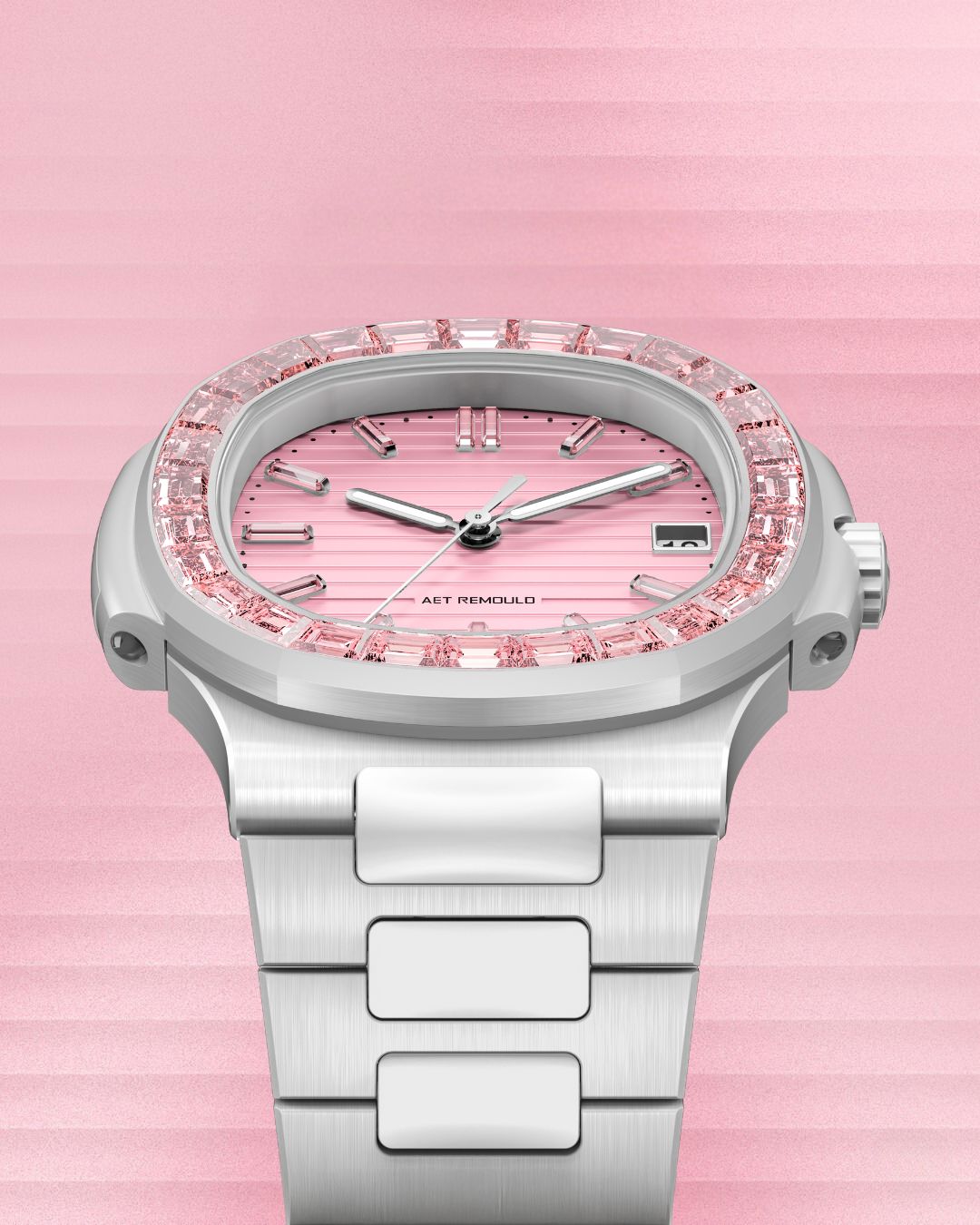 AET REMOULD Patek Nautilus 5711 ROSEFLARE White 百達翡麗鸚鵡螺 金鷹5711 白色全陶瓷手錶 | WORLDTIMER