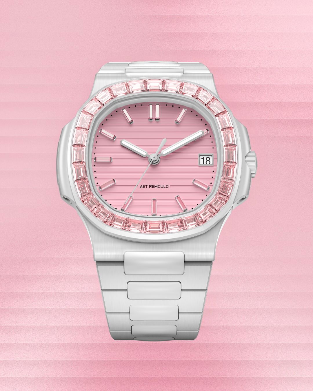 AET REMOULD Patek Philippe Nautilus ROSEFLARE White 百達翡麗鸚鵡螺 5711 白色全陶瓷手錶 | WORLDTIMER