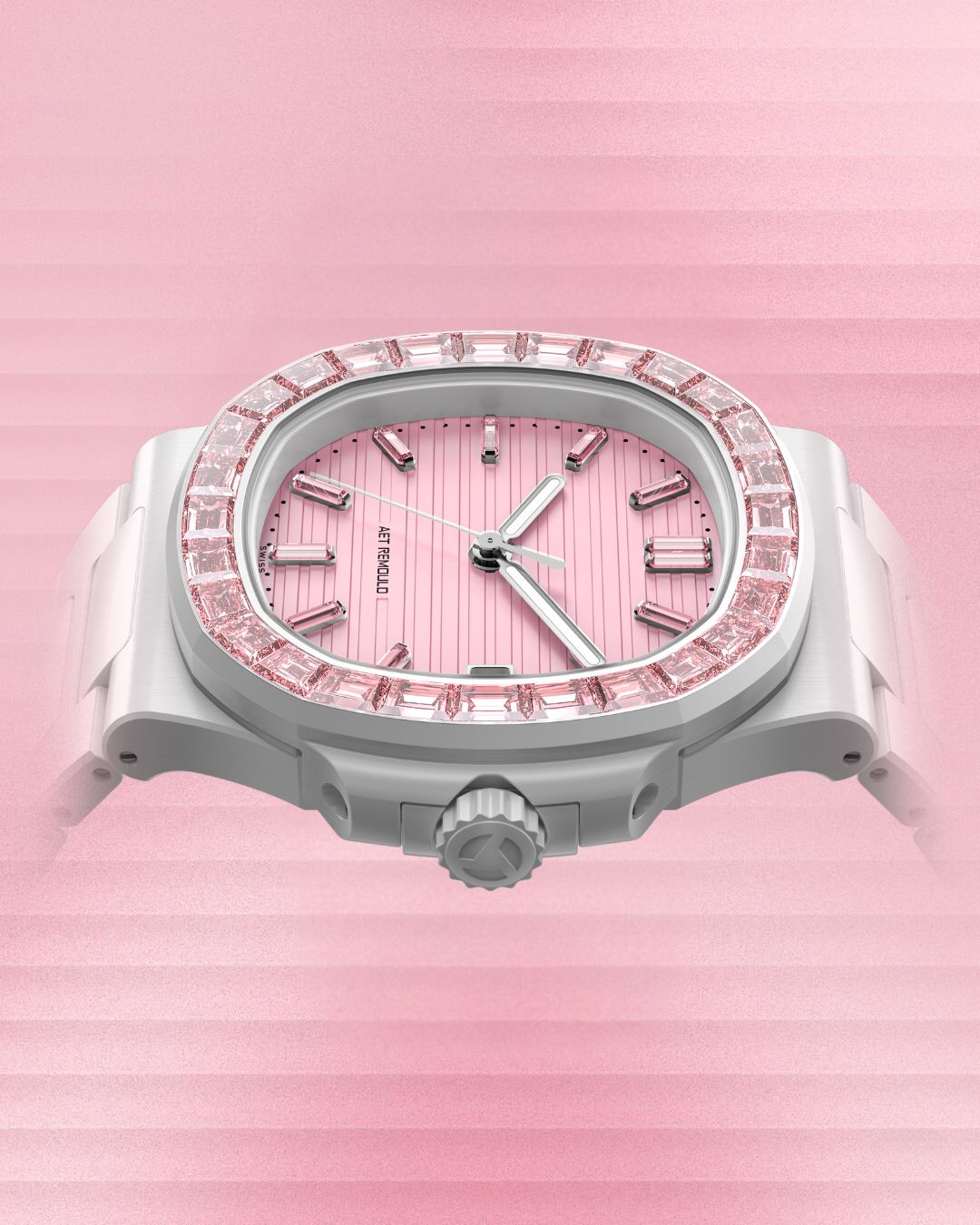 AET REMOULD Patek Nautilus 5711 ROSEFLARE White 百達翡麗鸚鵡螺 金鷹5711 白色全陶瓷手錶 | WORLDTIMER