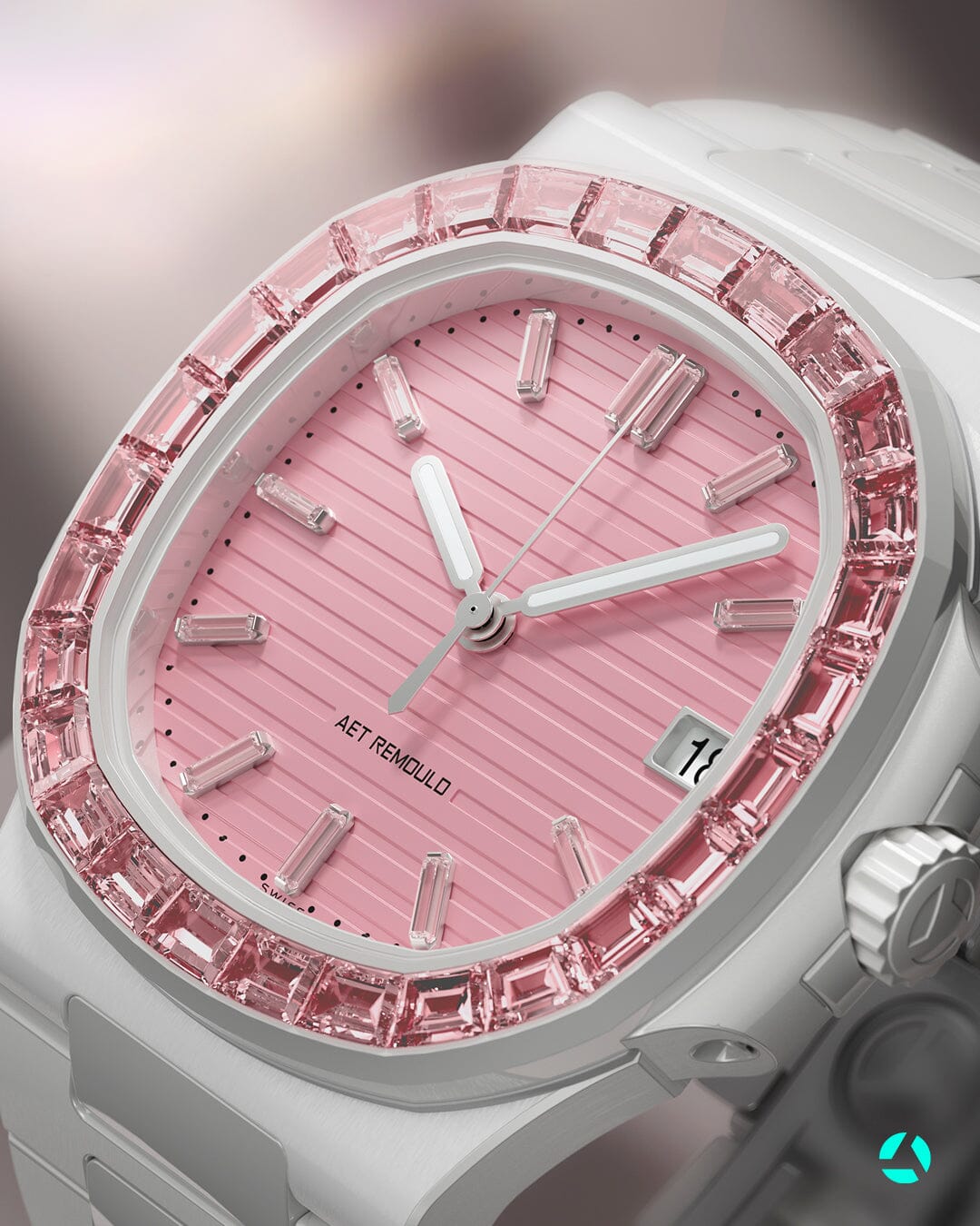 AET REMOULD Patek Nautilus ROSEFLARE White 百达翡丽 鹦鹉螺5711 白陶瓷手表 | WORLDTIMER