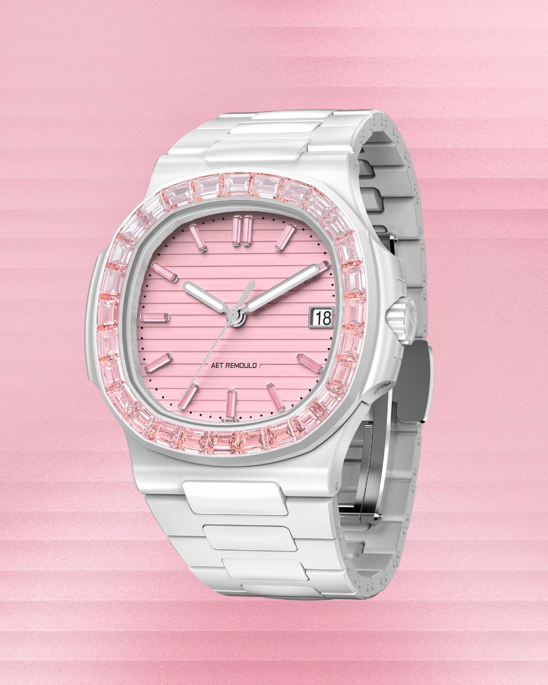 AET REMOULD Patek Nautilus ROSEFLARE White 百达翡丽 鹦鹉螺5711 白陶瓷手表 | WORLDTIMER