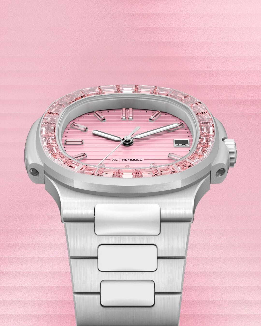 AET REMOULD Patek Nautilus 5711 ROSEFLARE White 百達翡麗鸚鵡螺 金鷹5711 白色全陶瓷手錶 | WORLDTIMER