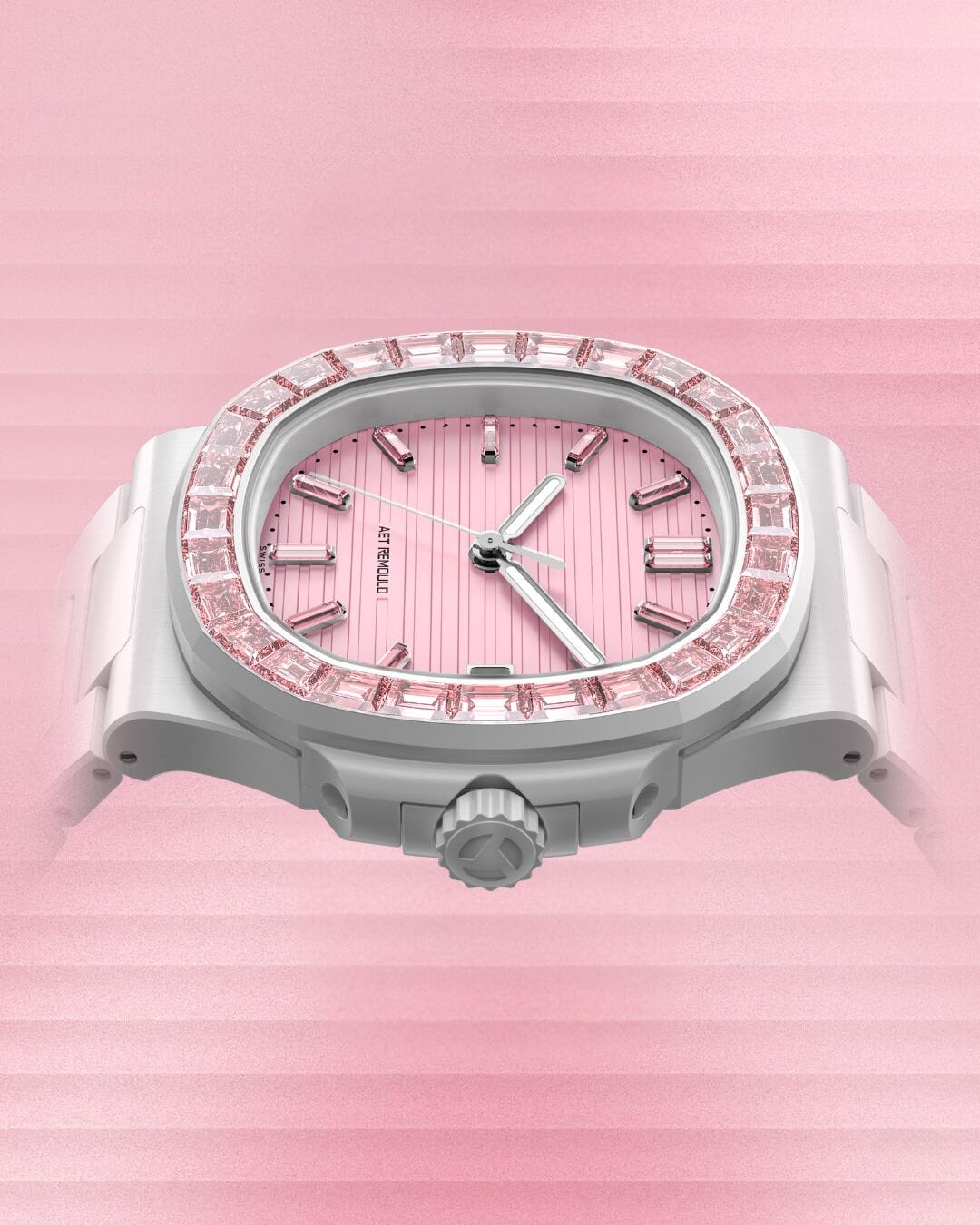 AET REMOULD Patek Nautilus 5711 ROSEFLARE White 百達翡麗鸚鵡螺 金鷹5711 白色全陶瓷手錶 | WORLDTIMER