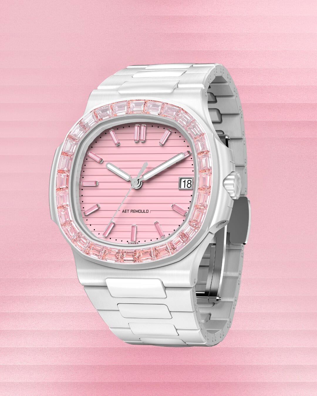 AET REMOULD Patek Nautilus ROSEFLARE White 百达翡丽 鹦鹉螺5711 白陶瓷手表 | WORLDTIMER