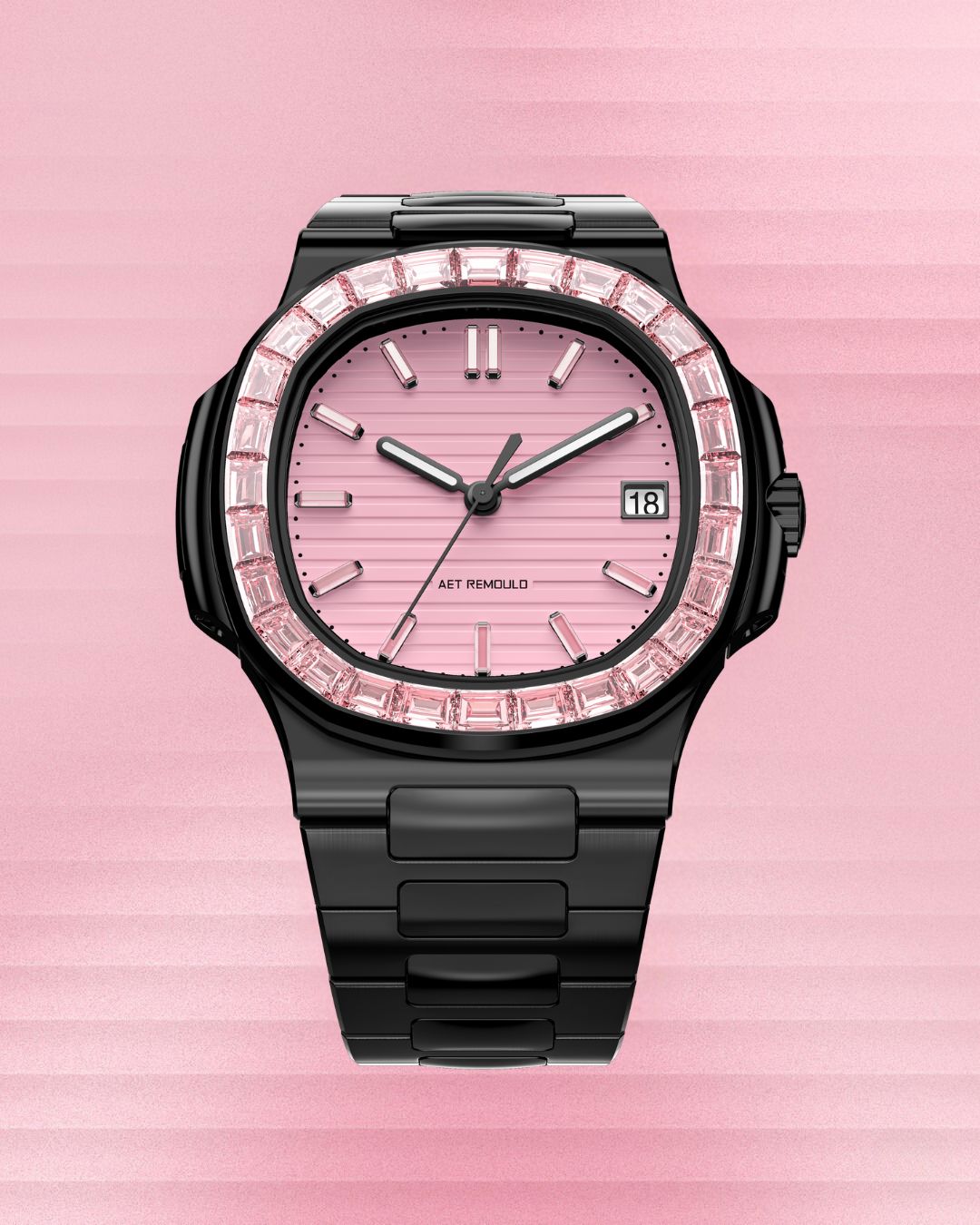 AET REMOULD Patek Philippe Nautilus ROSEFLARE Black 百达翡丽 鹦鹉螺5711 黑陶瓷腕表 | WORLDTIMER