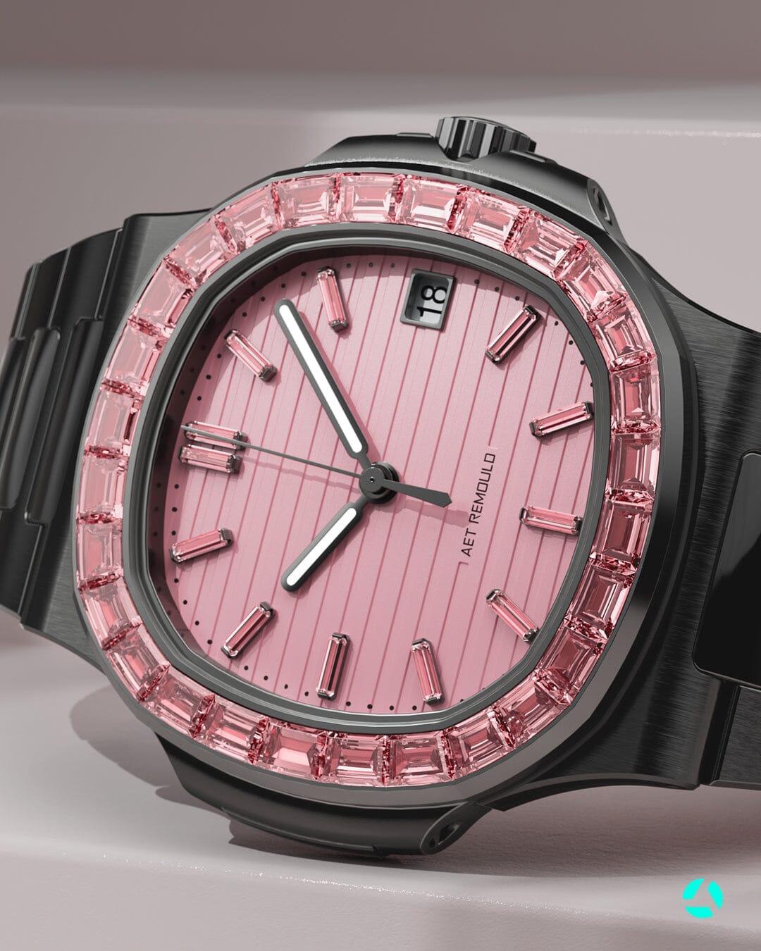 AET REMOULD Patek Philippe Nautilus ROSEFLARE Black 百達翡麗鸚鵡螺 全黑色陶瓷腕錶 | WORLDTIMER