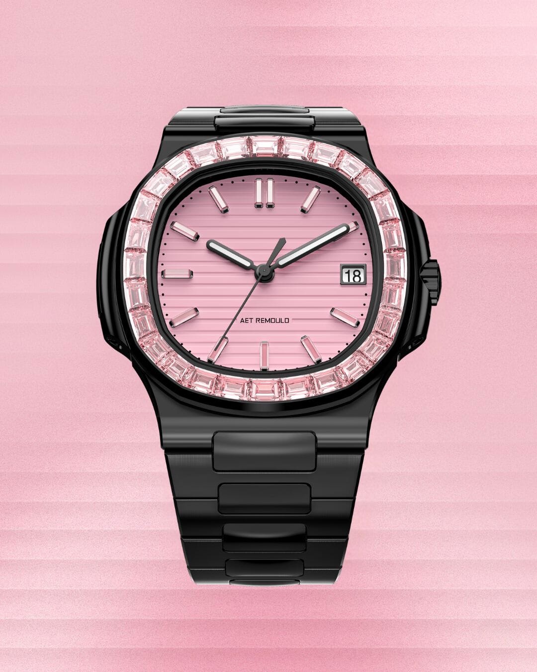 AET REMOULD Patek Philippe Nautilus ROSEFLARE Black 百达翡丽 鹦鹉螺5711 黑陶瓷腕表 | WORLDTIMER