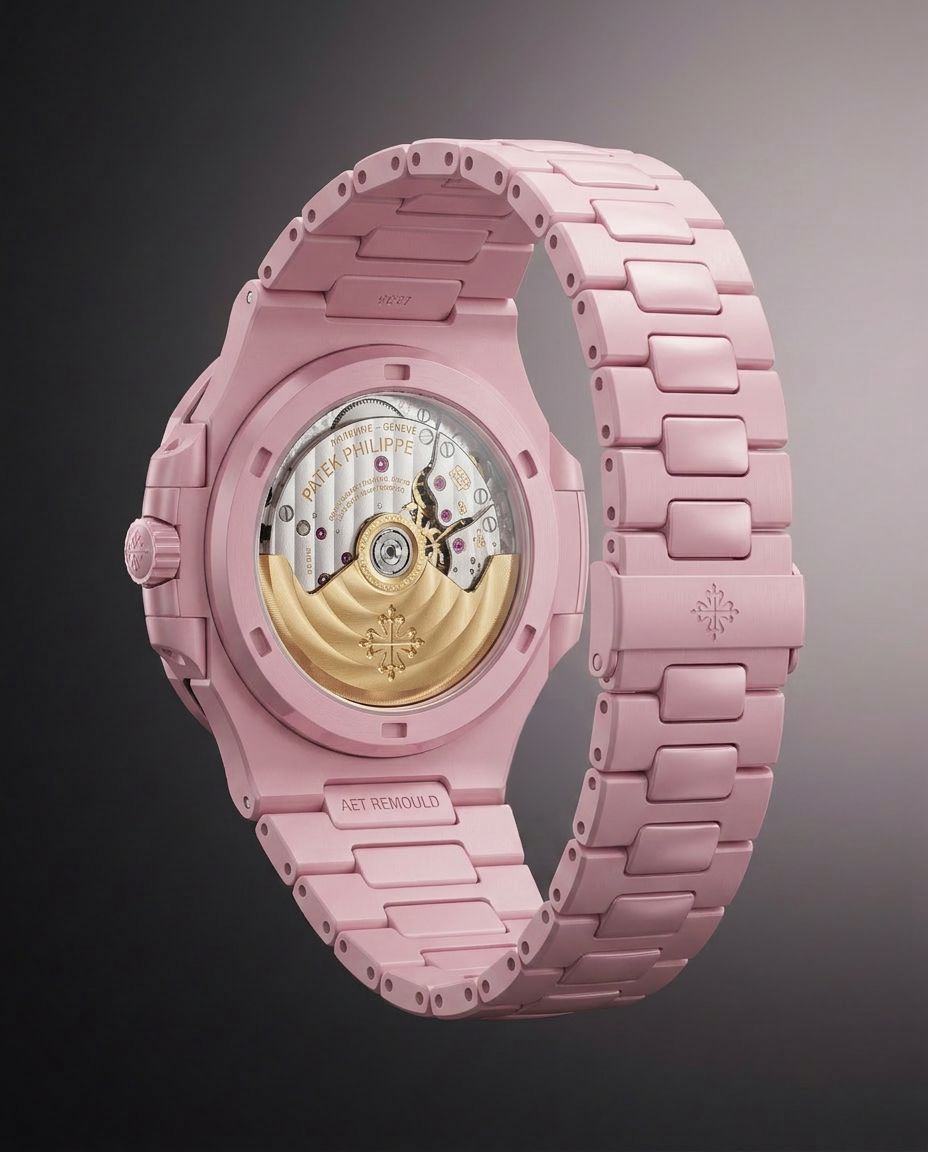 AET REMOULD Patek Philippe Nautilus Pink Sapphire GLIESE 百达翡丽鹦鹉螺 粉红宝石 GLIESE | WORLDTIMER