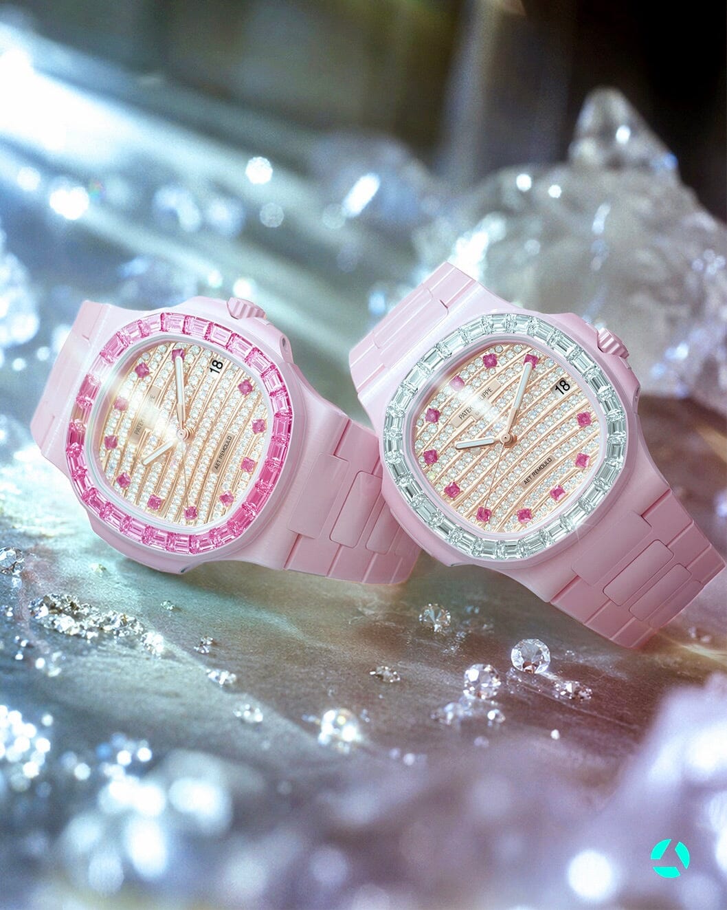 AET REMOULD Patek Philippe Pink Sapphire Nautilus GLIESE 百达翡丽鹦鹉螺 粉红宝石 GLIESE | WORLDTIMER