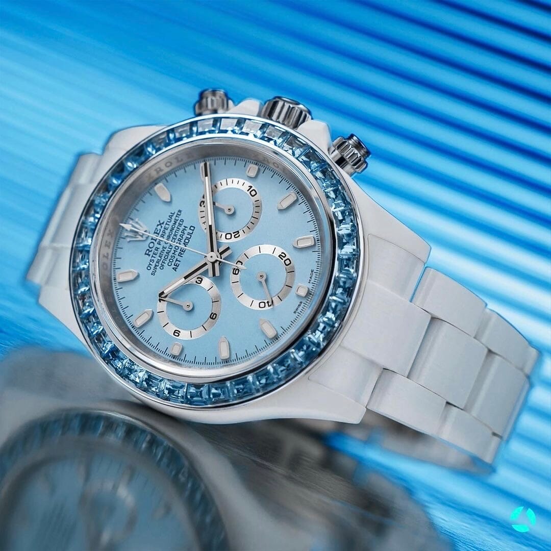AET REMOULD Rolex Daytona BLUE GEMSTONE CERAMIC 劳力士 陶瓷迪通拿 | WORLDTIMER
