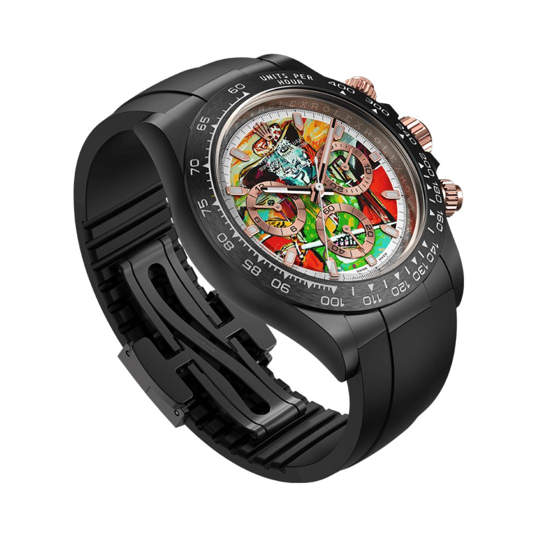 AET REMOULD Rolex Daytona Ceramic "THE INJURED BULLFIGHTER (RUBBER STRAP)" (Retail: US$45,000)