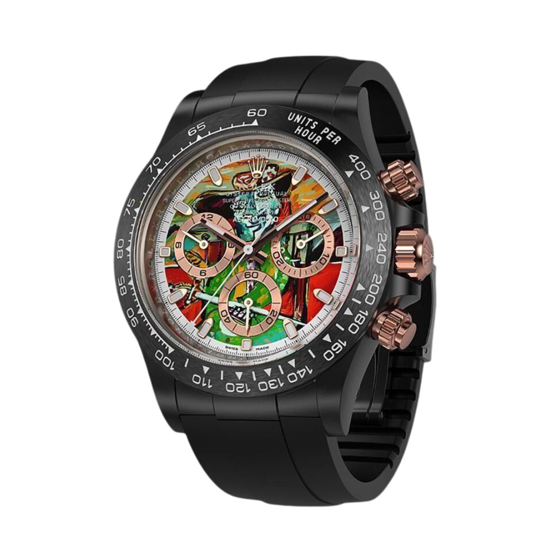 AET REMOULD Rolex Daytona Ceramic "THE INJURED BULLFIGHTER (RUBBER STRAP)" (Retail: US$45,000)