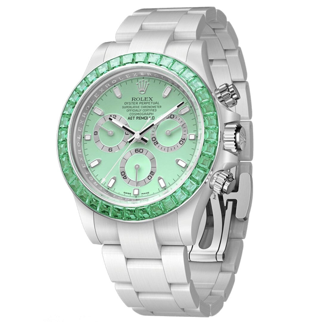 Rolex Daytona AET Remould GREEN GEMSTONE CERAMIC 钻石表圈劳力士 迪通拿   | WORLDTIMER