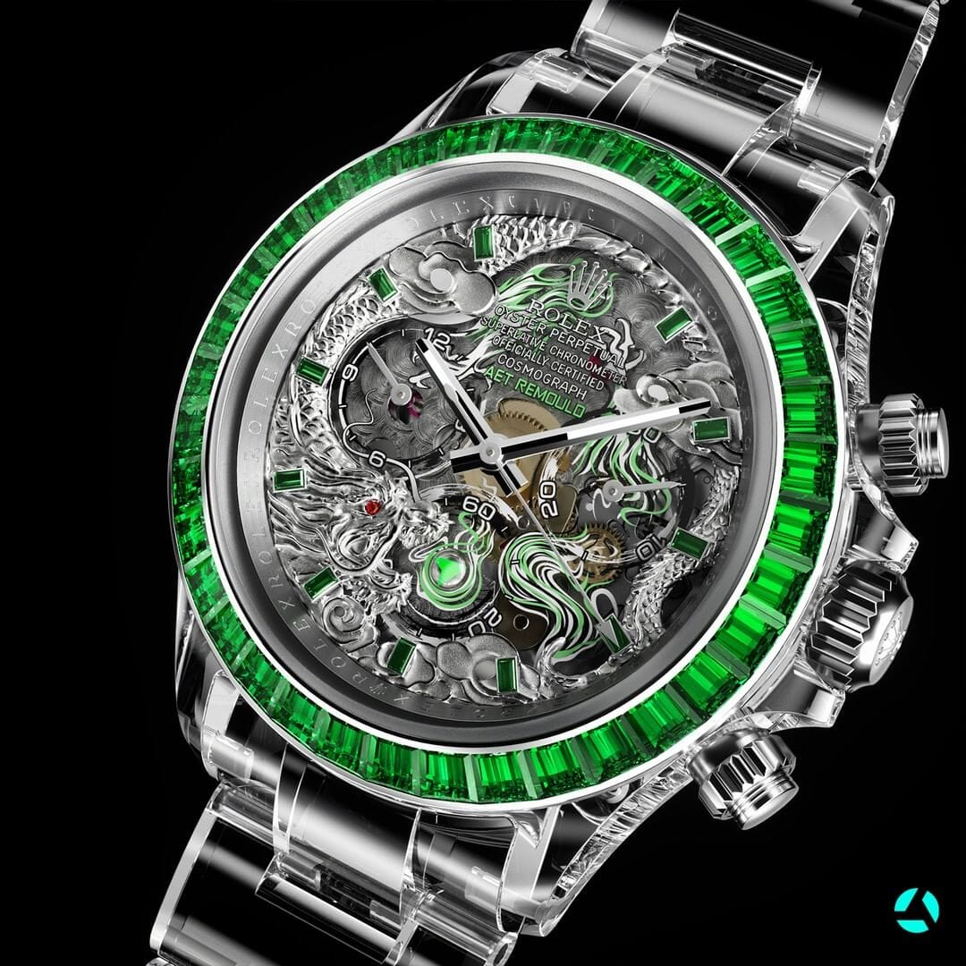 We Tried the AET REMOULD Rolex Daytona LOONG Full Sapphire Watch 深入探討AET REMOULD的巔峰之作：藍寶石水晶透明 勞力士地通拿 | WORLDTIMER