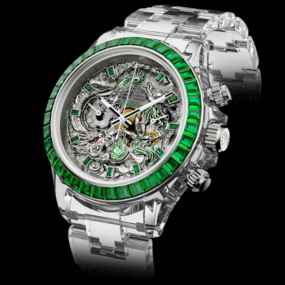 AET REMOULD Rolex Daytona LOONG Full Sapphire Watch (Retail: US$293,000)