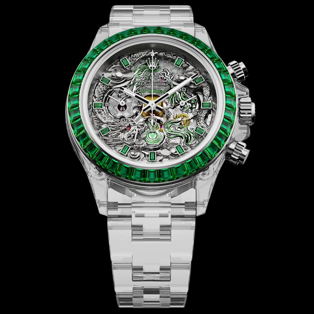 AET REMOULD Rolex Daytona LOONG Full Sapphire Watch (Retail: US$293,000)