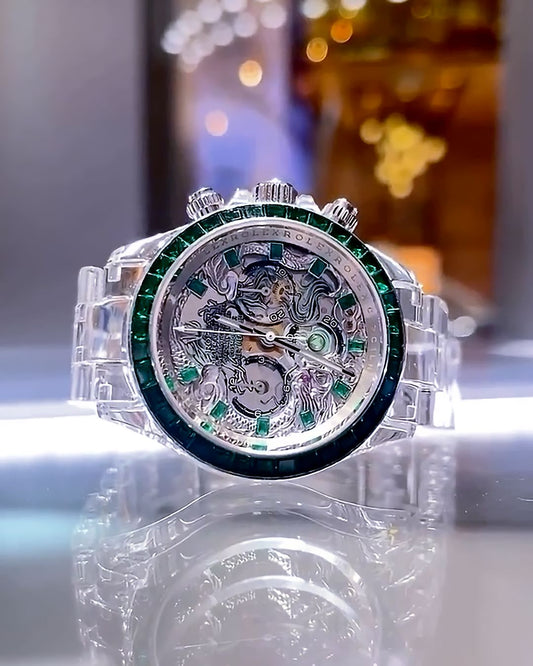 AET REMOULD Rolex Daytona LOONG Full Sapphire Watch (Retail: US$293,000)