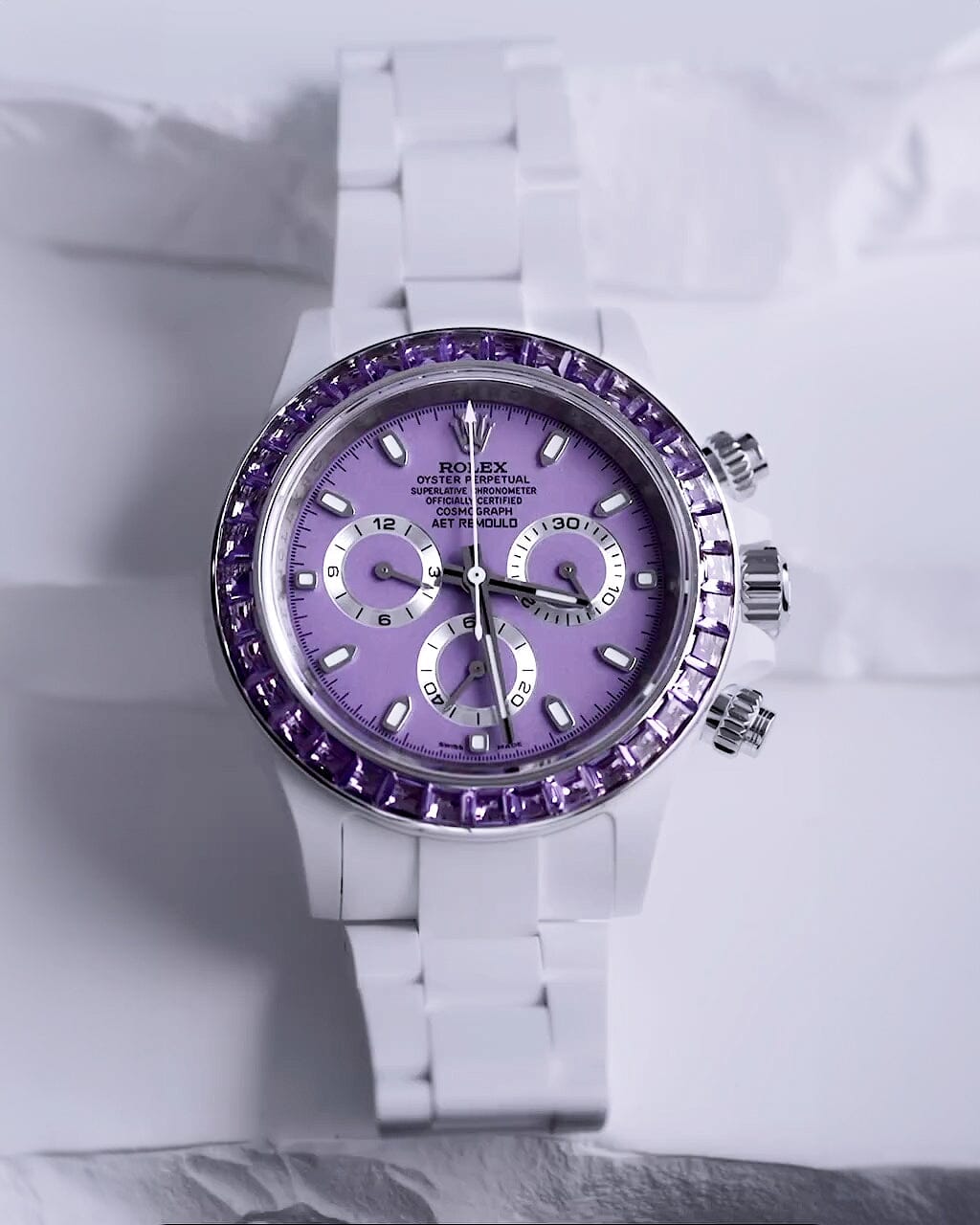 AET REMOULD Rolex Daytona PURPLE GEMSTONE CERAMIC 劳力士 迪通拿 全陶瓷手表 | WORLDTIMER