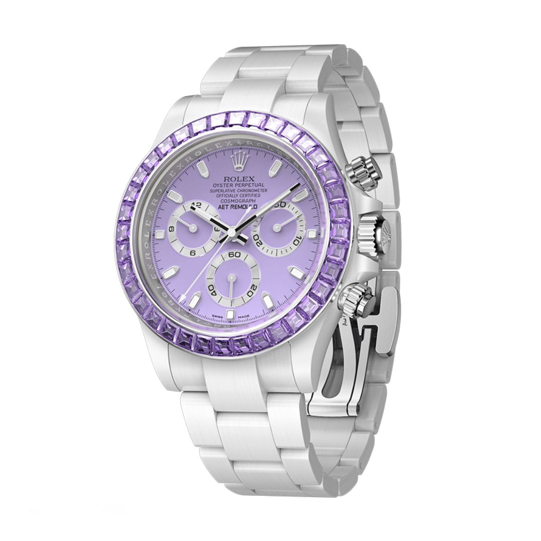AET REMOULD Rolex Daytona PURPLE GEMSTONE CERAMIC 劳力士 迪通拿 全陶瓷手表 | WORLDTIMER