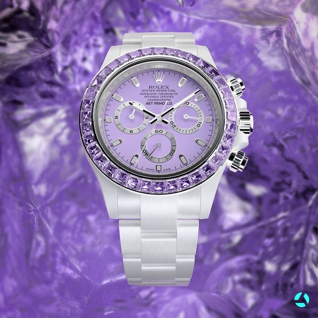 AET REMOULD Rolex Daytona PURPLE GEMSTONE CERAMIC 劳力士 迪通拿 全陶瓷手表 | WORLDTIMER