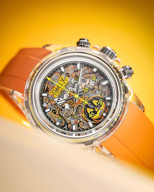 Rolex Daytona Gets a SPOOKY Sapphire Halloween Makeover 万圣节 劳力士 水晶迪通拿 | WORLDTIMER