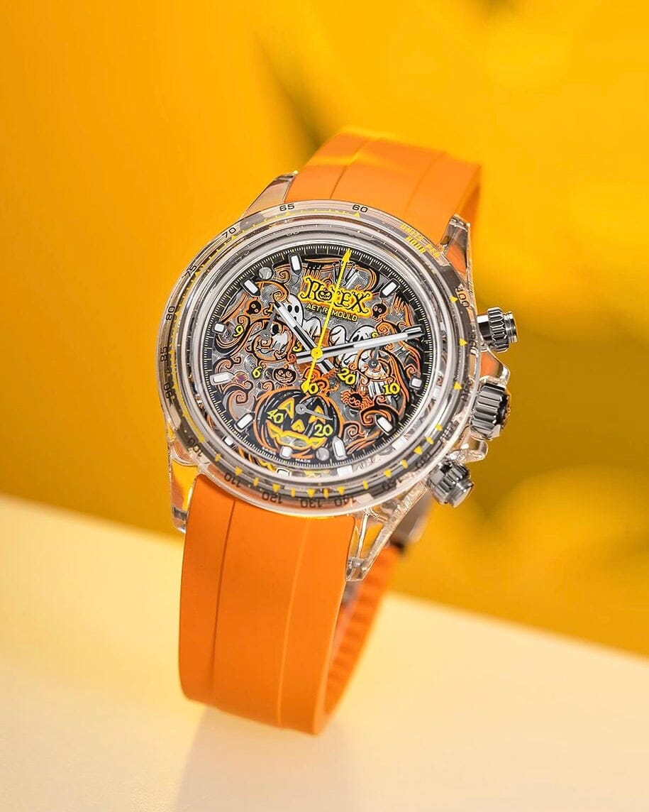 Rolex Daytona Gets a SPOOKY Sapphire Halloween Makeover 劳力士迪通拿“吓”出新高度：蓝宝石万圣节特别版 | WORLDTIMER