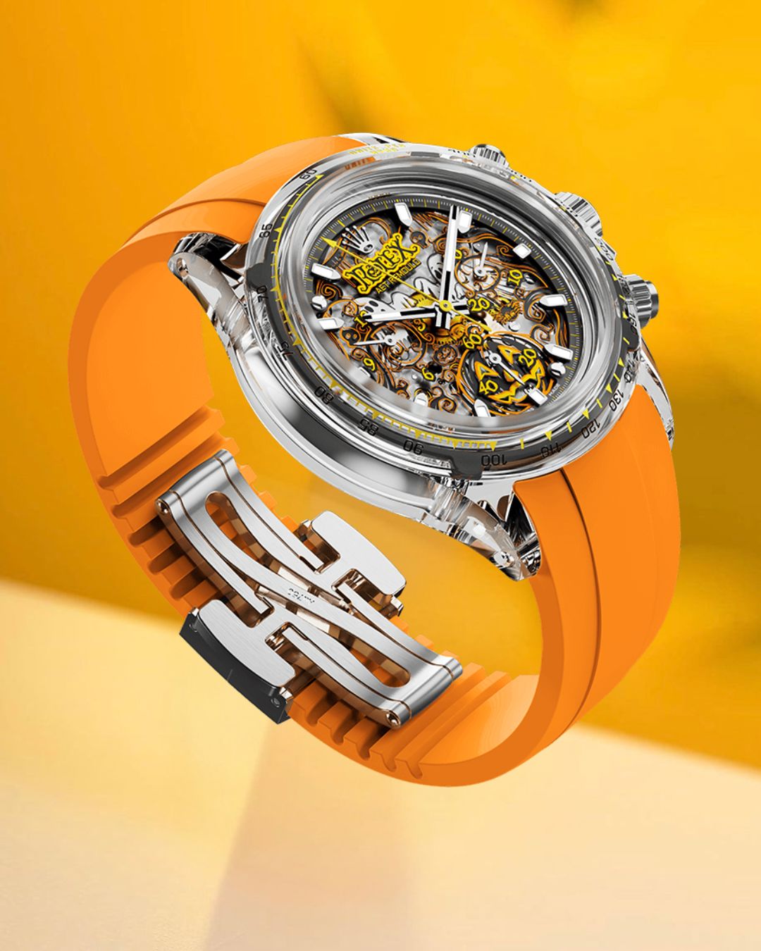 Rolex Daytona Gets a SPOOKY Sapphire Halloween Makeover 万圣节 劳力士 水晶迪通拿 | WORLDTIMER